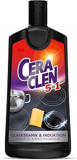 Ceraclen Reiniger & Pfleger für Glaskeramik- und Induktionskochfeld sowie Edelstahl – Reinigun…