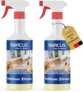 ABACUS® Fettlöser Zitrone 2x 750ml – Profi Küchenreiniger in Industriequalität | Hochwirksa…