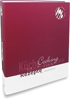 SAFE 4000 Rezepte Ordner A4 “ Küchen Rezepte “ – Rezeptordner A 4 mit 4 Ringmechanik – Für die …