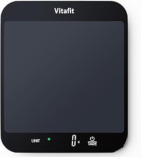 Vitafit 15kg Küchenwaage Digital Genauigkeit 1g, Große Plattform 215x180mm | Professionelle Fab…