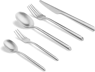 SPRINGLANE Besteck Set 40-tlg. Edelstahl matt, Robustes Besteckset für 8 Personen aus rostfreiem…