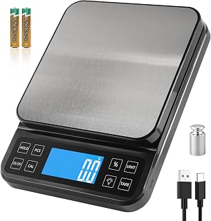 BOMATA 0.1g/5kg Große Digitale Küchenwaage, Hochpräzise Bäckereiwaage | % Prozentfunktion, US…