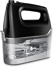 Handmixer Elektrisch Handrührgerät 6 Stufen Plus Turbo Kein Spritzen Mixer Handrührer mit Aufb…