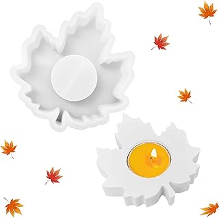 1 Stück Silikonformen Gießformen, Silikonform Herbst Ahornblatt | Ahornblatt Silikonform Kerzen…
