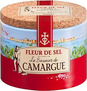 Le Saunier de Camargue Fleur De-Sel in 125 g Dose, Premium Meersalz aus Süd-Frankreich, Ideal al…