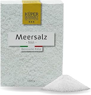 Küper Selection Meersalz – 1000g feines Salz zum Würzen und Verfeinern – ohne Zusätze oder che…