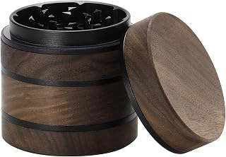 DCOU Premium große Holz Gewürzmühle Pollen Sammler 2,5 Zoll | 4 Teile Grinder mit magnetischen…