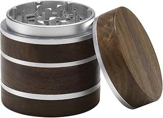 DCOU Premium große Holz Gewürzmühle Pollen Sammler 2,5 Zoll | 4 Teile Grinder mit magnetischen…