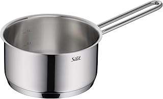 Silit Extra Cook, Stielkasserolle 16 cm, Innenskalierung, breiter Schüttrand, hochwertiger, spü…