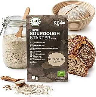 Kefirko® BIO Sauerteig Starter Anstellgut – echter getrockneter Sauerteigstarter- Ruhende wilde …