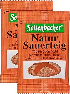 Seitenbacher Natur Sauerteig I 2 Portionsbeutel I flüssig I sofort einsetzbar I 5er Pack (5×150 …