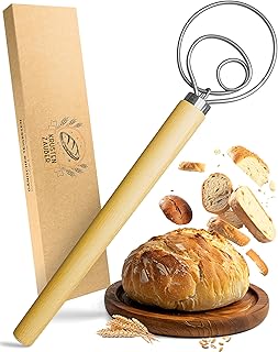 KRUSTENZAUBER Dänischer Schneebesen für gelungenen Brotteig im Handumdrehen | Schwere Teige lei…