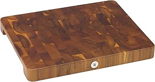 WMF Schneidebrett Holz groß massiv 40 x 32 x 4 cm, Holz, Akazienholz, klingenschonend, große Ar…
