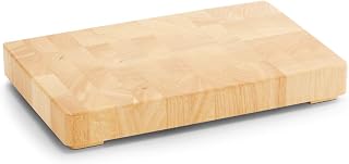 Zeller 24801 Hackblock, Gummibaum, ca. 42 x 27 x 5,5 cm, Beige