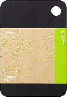 RUBBER Rubber NBD002 Schneidebrett, Synthetischer Kautschuk, schwarz, S, Hergestellt in Japan 255…