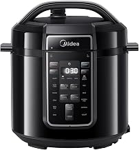 Midea Elektrischer Schnellkochtopf 6L, 9-in-1 Multikocher mit 14 Funktionen, Joghurtbereiter, Rei…
