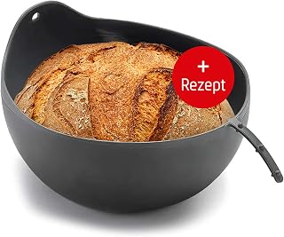 Coolinato 3 in 1 Silikon Universalschüssel, Brotbackform zum Backen, Mixen und dünsten, hitzebe…