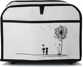 kwmobile Hülle für 2-Scheiben Toaster – Staubschutz Abdeckhaube – Toasterabdeckung in Schwarz W…