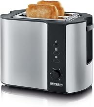 SEVERIN Automatik-Toaster, mit Brötchenaufsatz, hochwertiger Edelstahl Toaster zum Toasten, Auft…